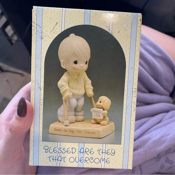 Vintage 1987 Precious Moments Blessed Are They That Overcome w/BOX - Picture 4 of 5